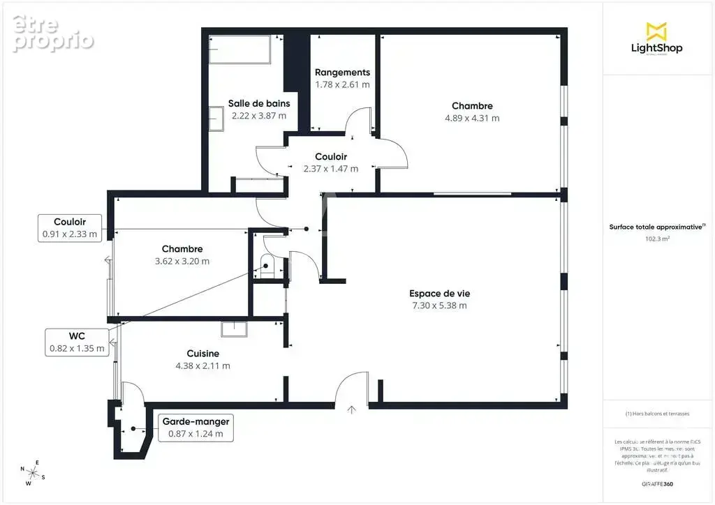 Appartement Garches 4 pièces 103.22 m2 - photo 10