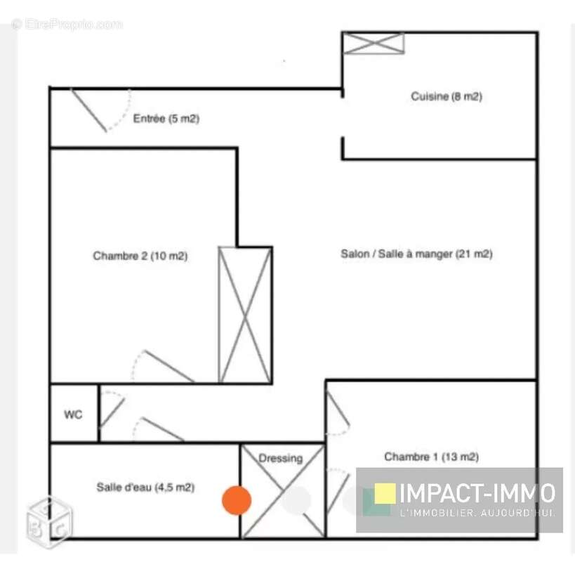 Appartement à PARIS-18E