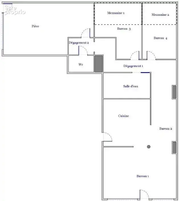 Local 107 m² - rue baron - photo 10
