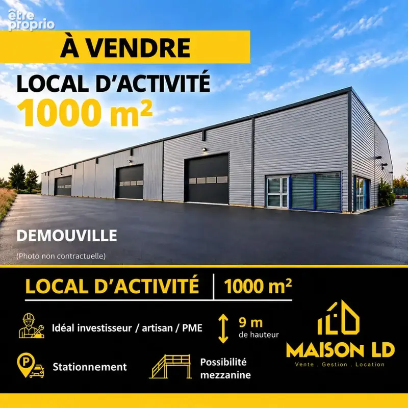 Local commercial 1 pièce 1000 m² · à Démouville · 1 000 m² · 655 000 €