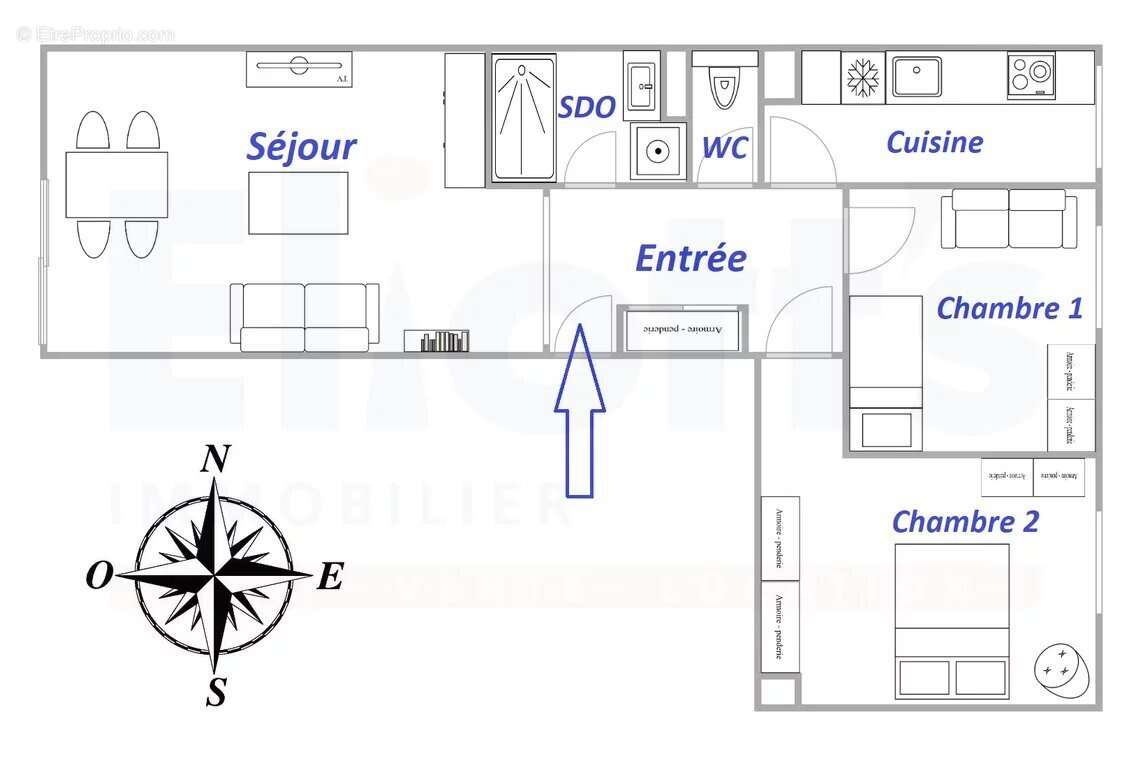 Appartement à PARIS-13E