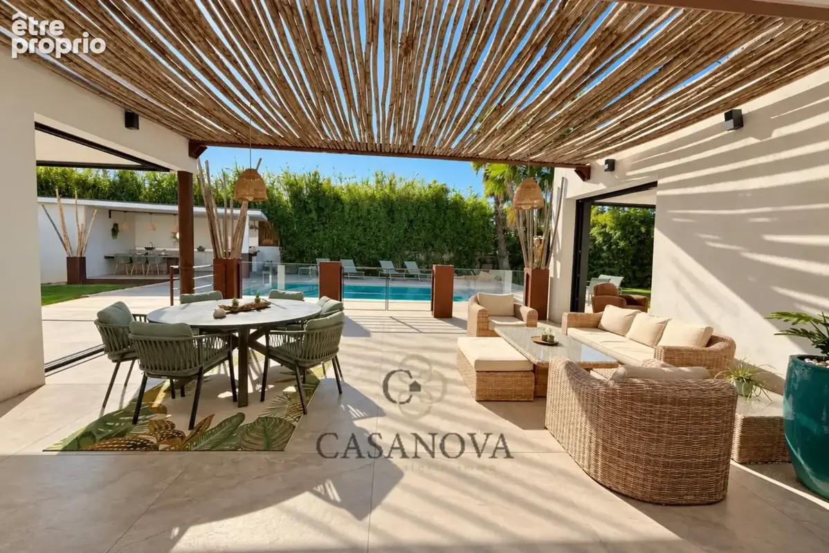Villa contemporaine avec suite parentale sur piscine, dépendance et jardin paysager à Mireval - photo 15