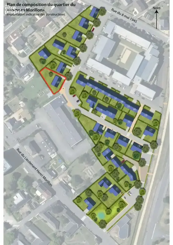 LOT 24 : Terrain de 546 m² constructible entièrement viabilisé, libre de constructeur et idéalement situé - photo 2