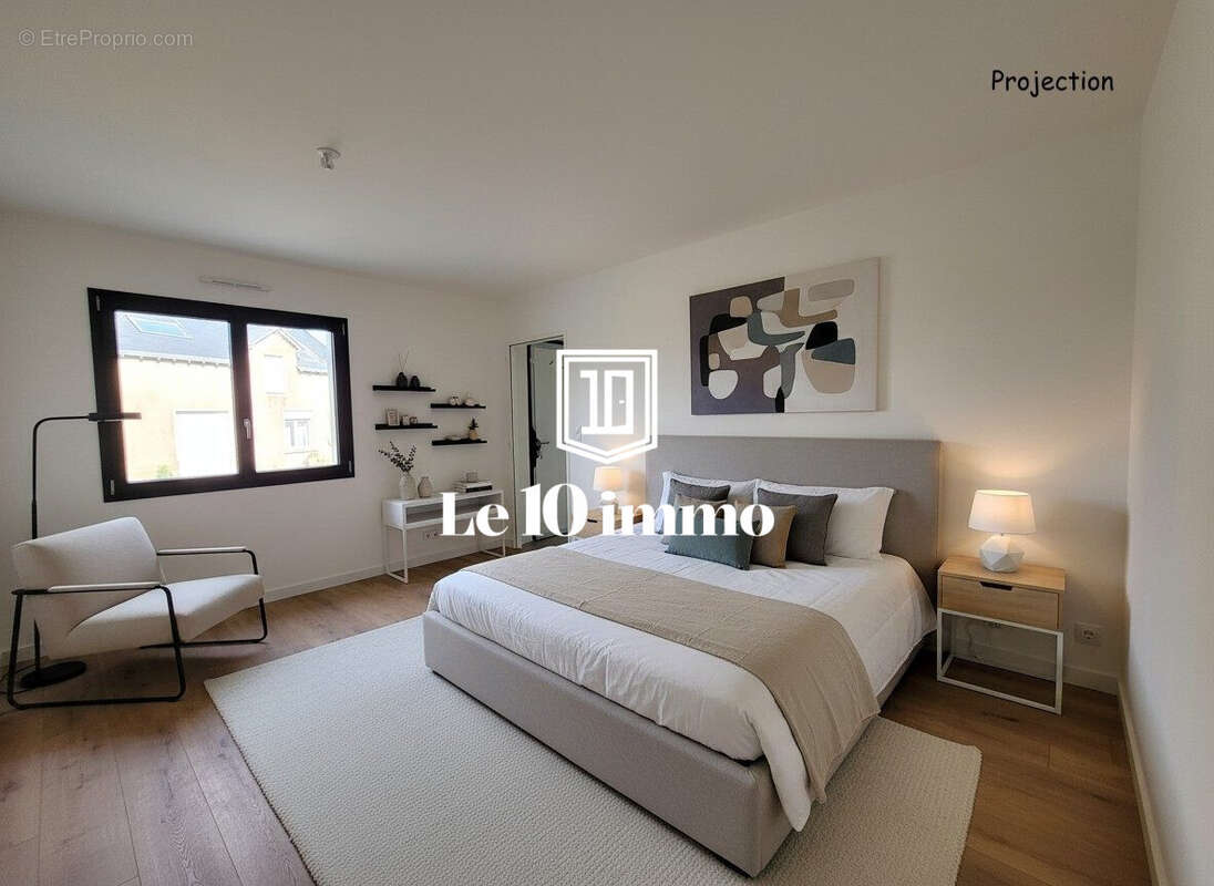 Chambre 1 avec projection - Maison à BLAIN