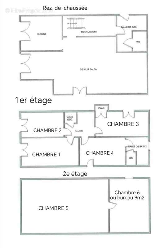 Maison de ville familiale T7 de 139 m² à Bolbec (5 à 6 chambres) avec cour et atelier - photo 16