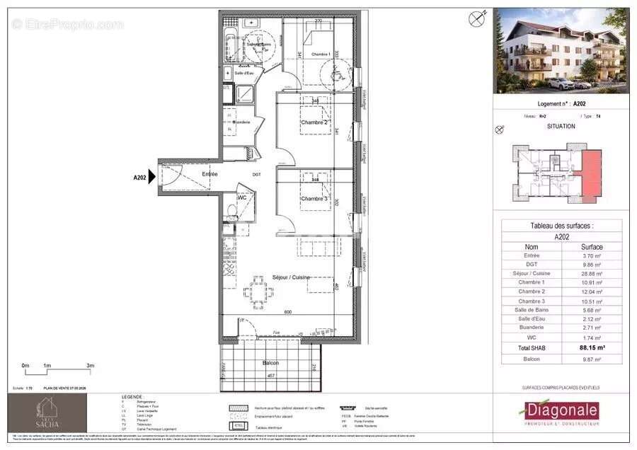 Appartement à PERRIGNIER