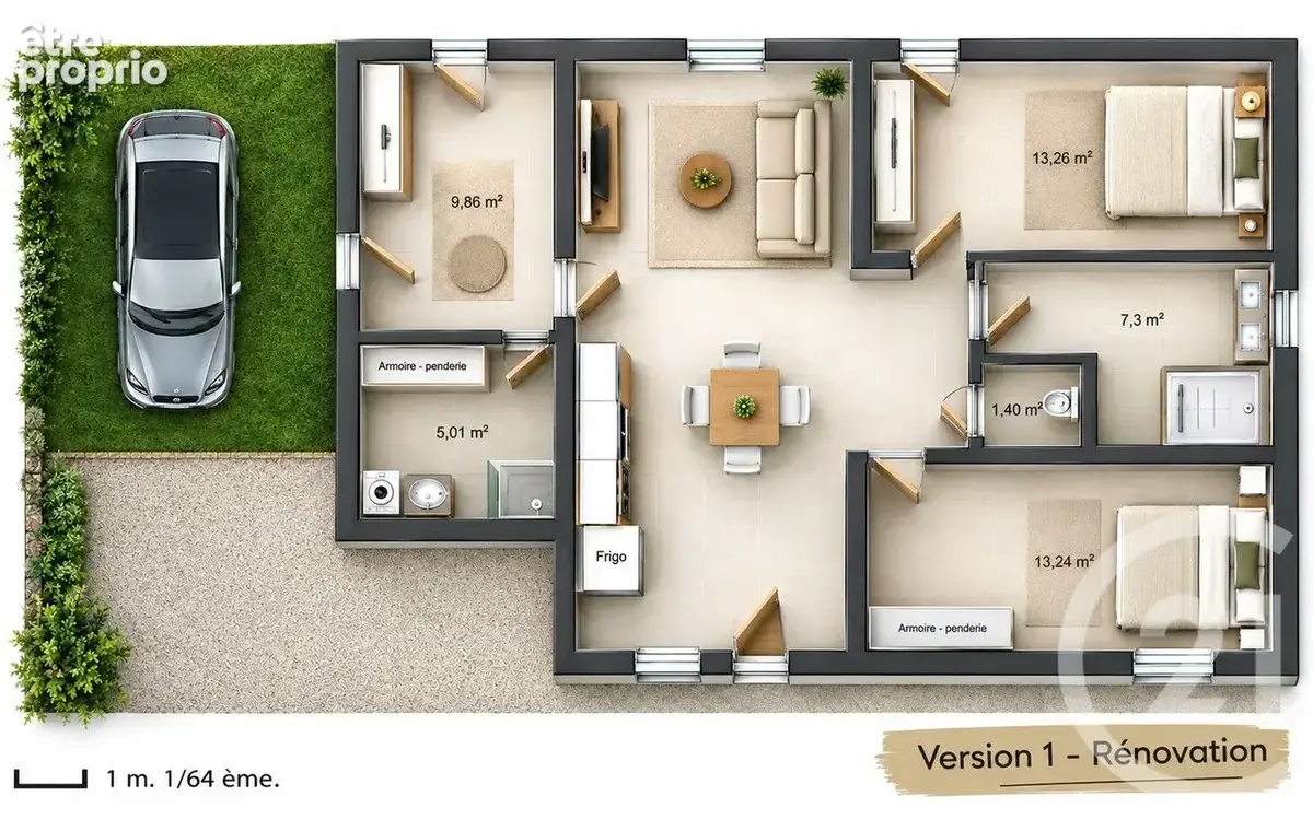 Maison 3 pièces 72 m² à vendre à Chateaurenard (13160) - photo 3