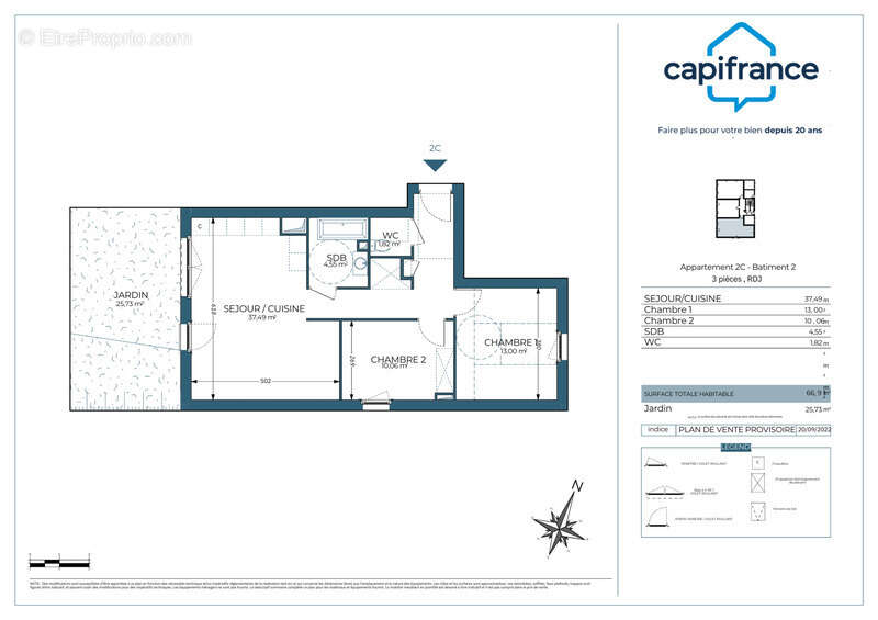 Appartement à BRENTHONNE