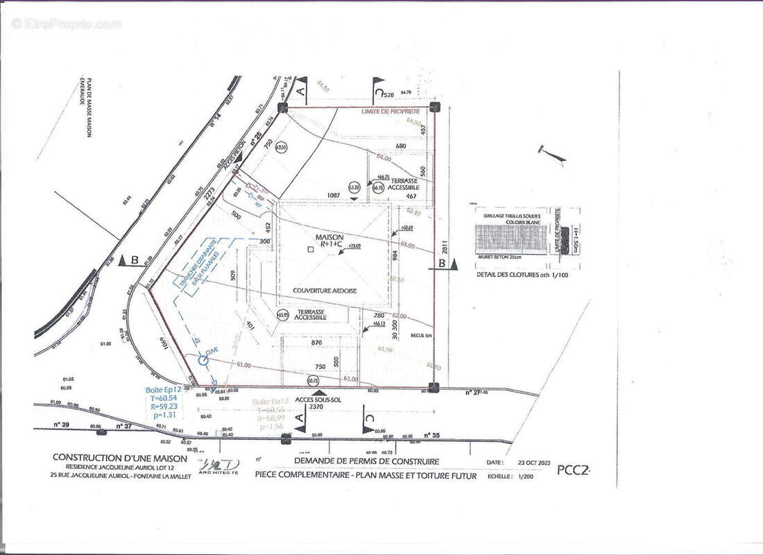 Terrain à FONTAINE-LA-MALLET