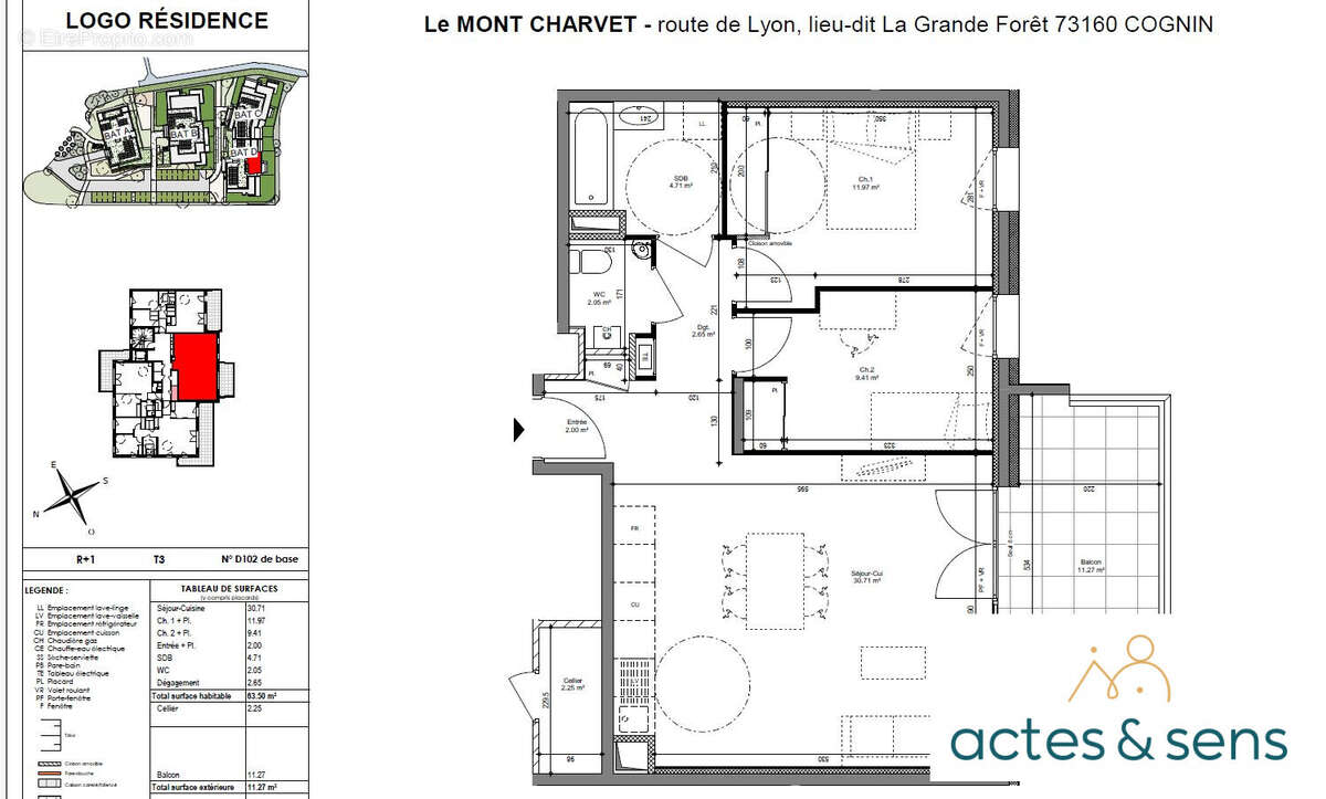 Appartement à COGNIN