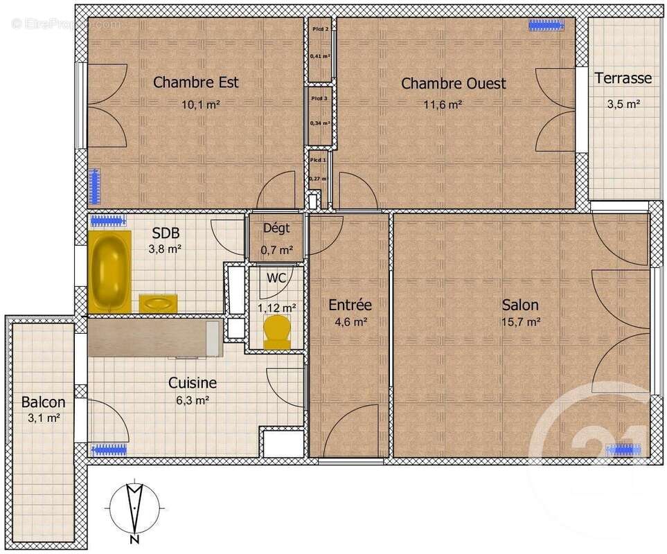 Appartement à MELUN