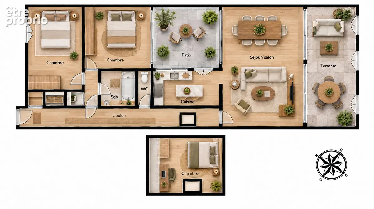 Appartement La Rochelle 4 pièce(s) 92.60 m2 - photo 13