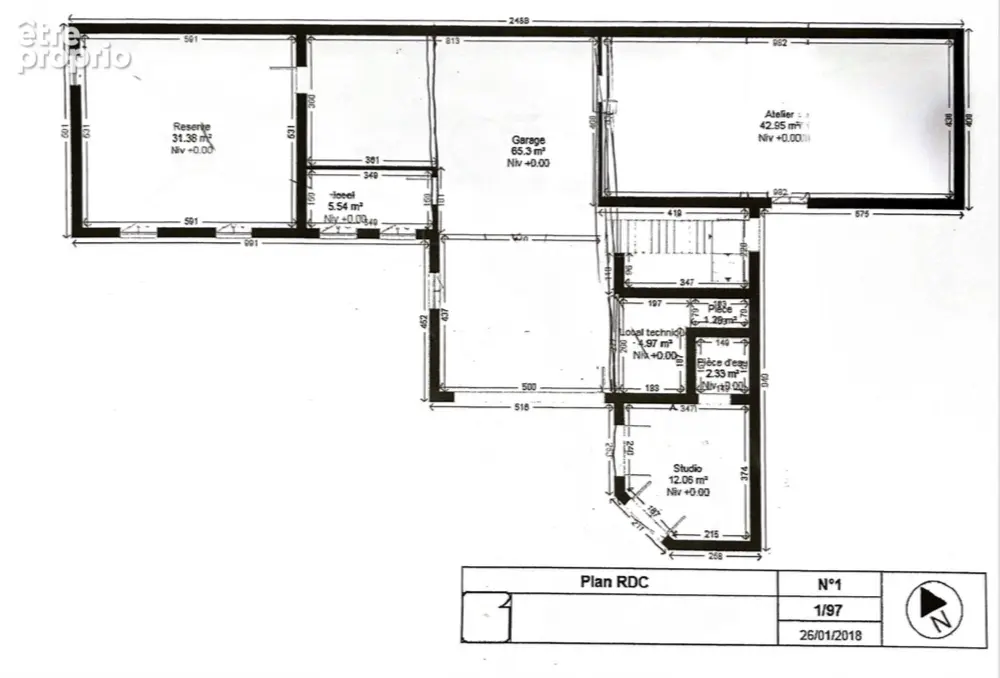 Bâtiment à réhabiliter de 479 m2- Châtillon centre - photo 2