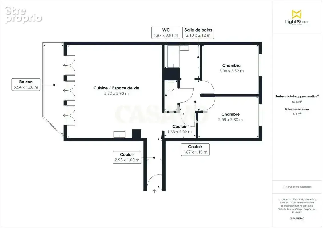 Vente Appartement 3 pièces de 67m² - 44000 Nantes - photo 14