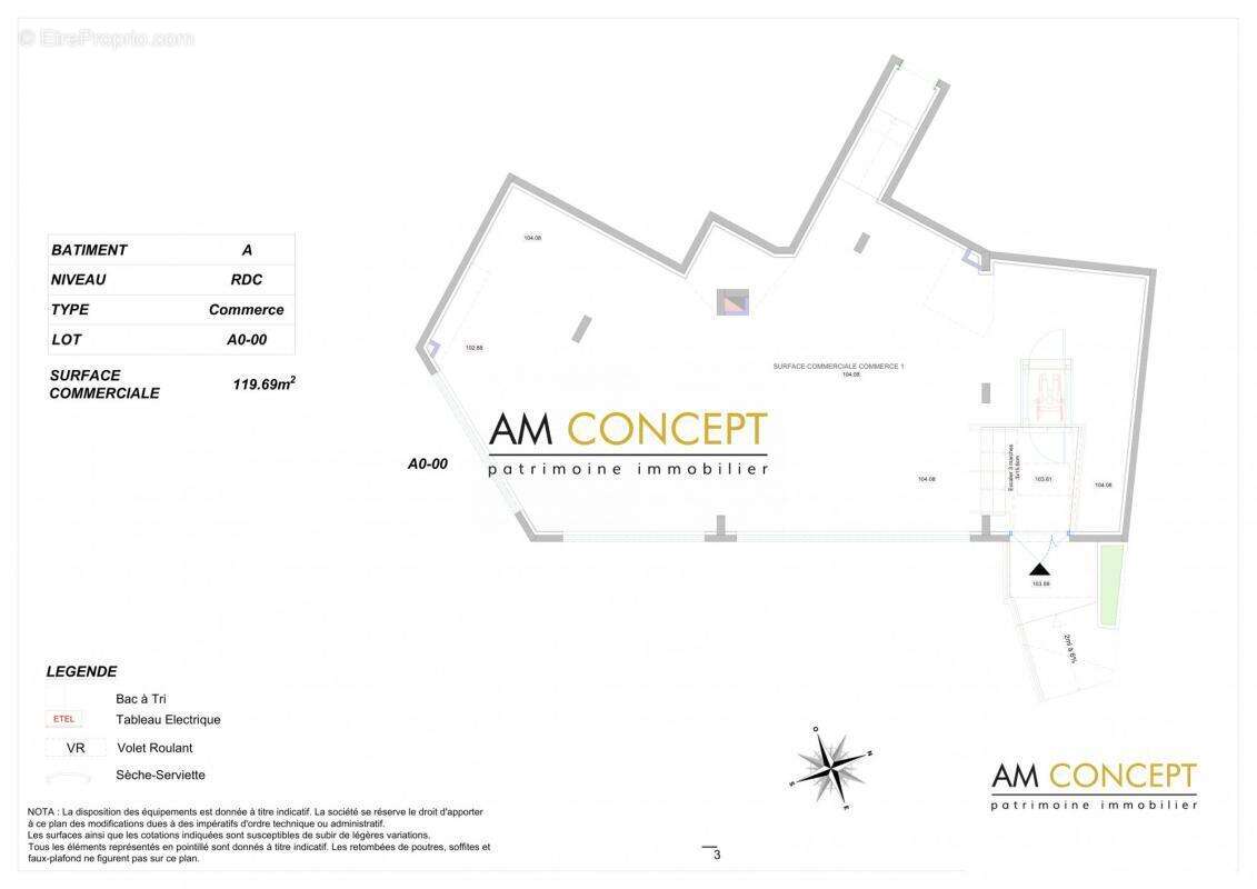VEFA- Local commercial d'angle 119 m² - Emplacement straté - photo 4