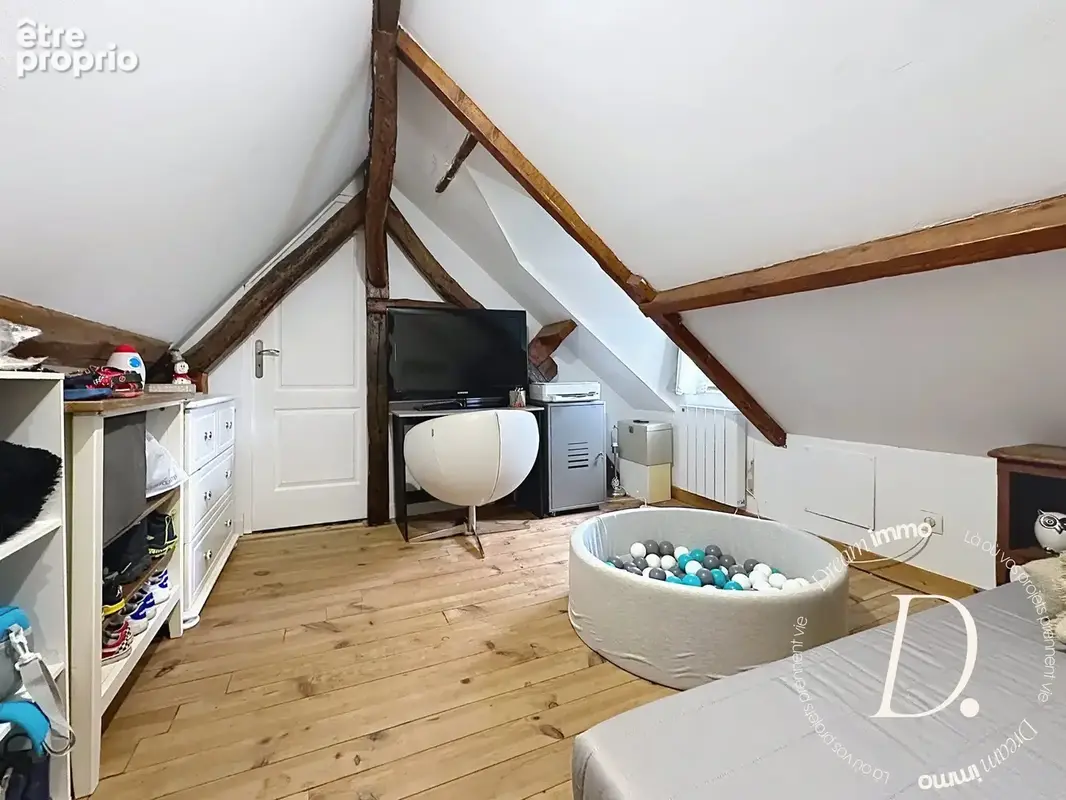 Palier aménagé en bureau
