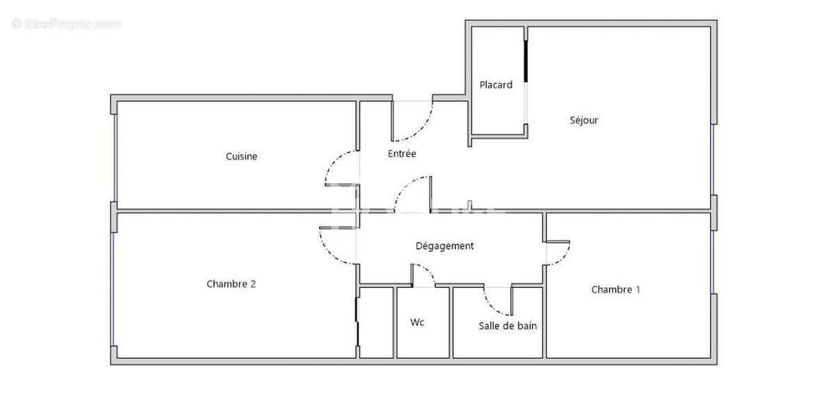 Appartement trois pièces deux chambres - photo 8