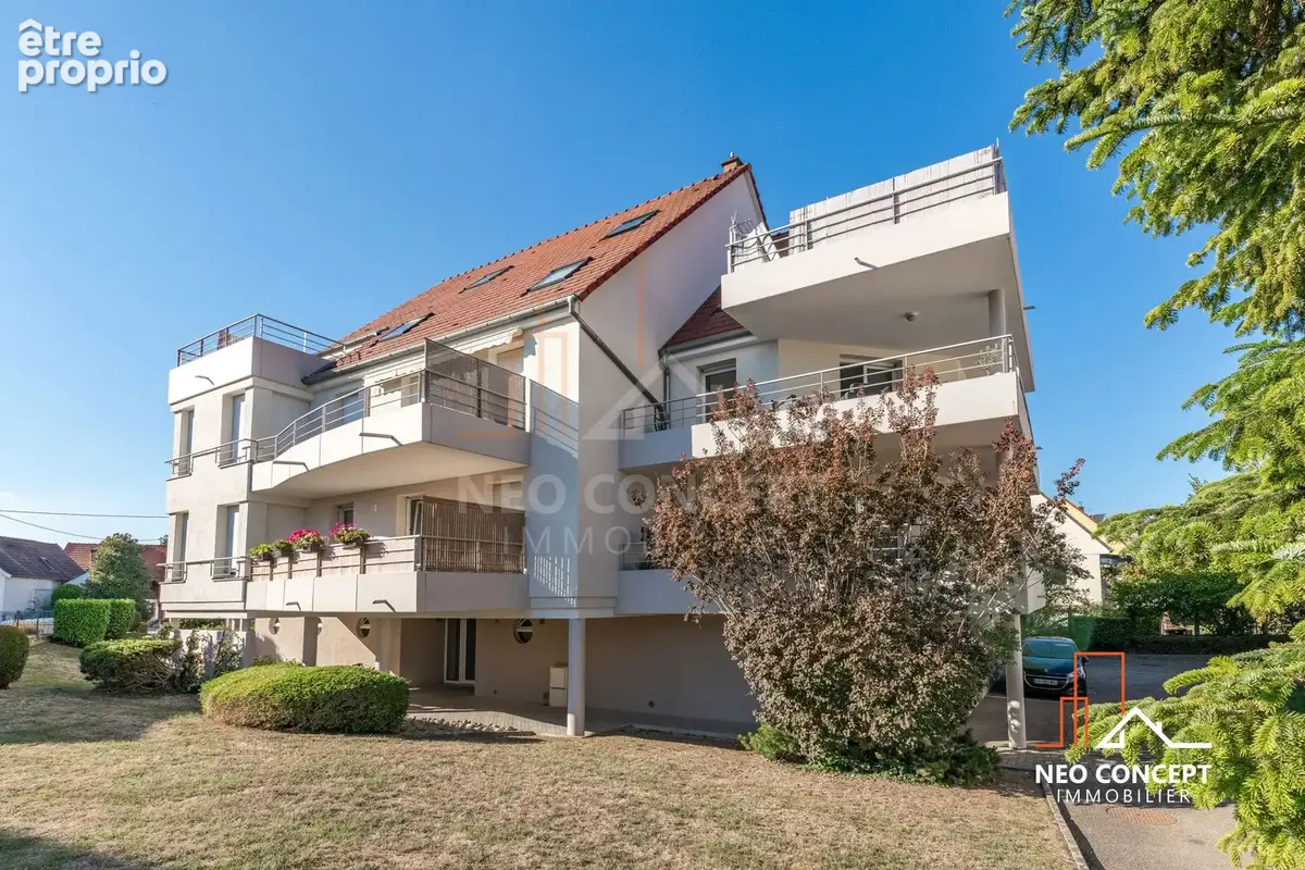 Beau 3/4 pièces de 85 m2 loi carrez avec terrasse, garage, parking et cave sis Kilstett. - photo 27