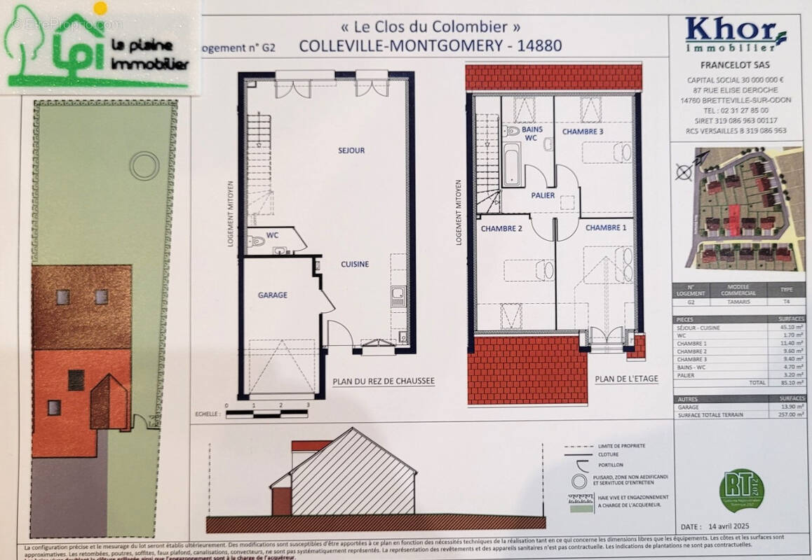 Maison à COLLEVILLE-MONTGOMERY