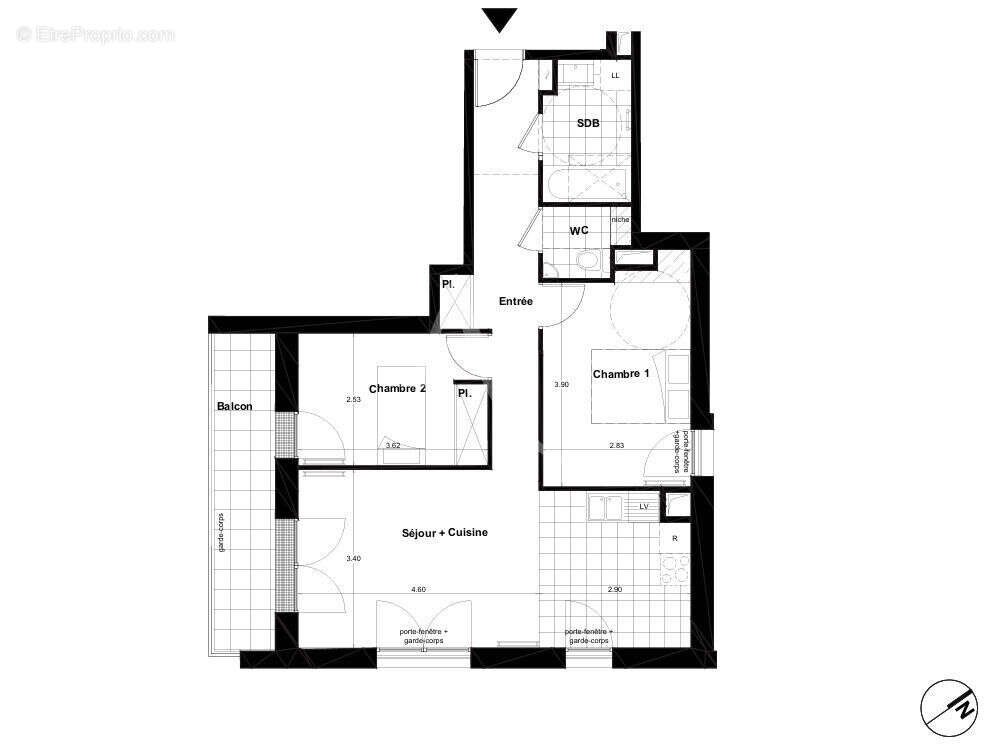 Appartement à CARRIERES-SOUS-POISSY