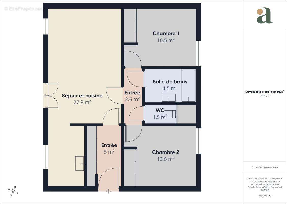 Appartement T3 en rez-de-jardin avec terrasse et vue sur les jardins intérieurs – Résidence de standing à Survilliers - photo 13