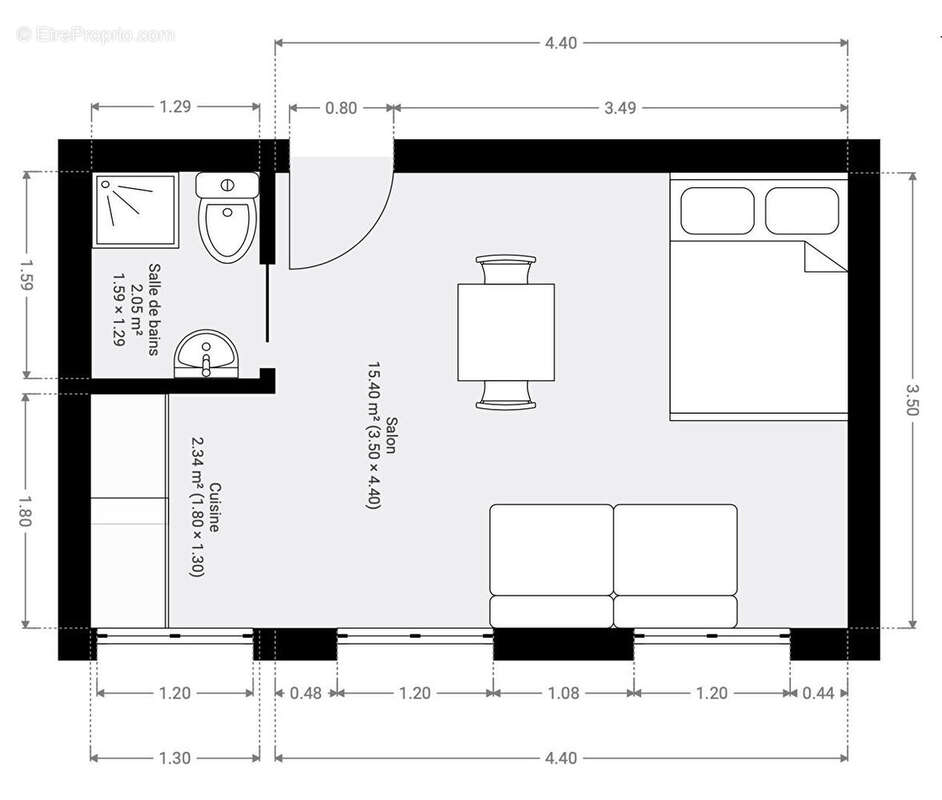 Appartement à PARIS-18E