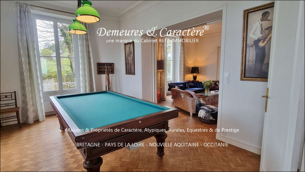 Grande demeure bourgeoise centre bourg, dépendances, accès rivière - photo 9