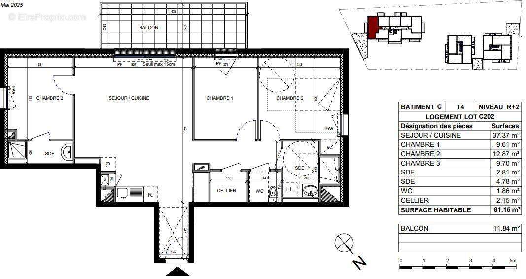 Appartement 81 m² à Saint-Pere-En-Retz  - photo 4