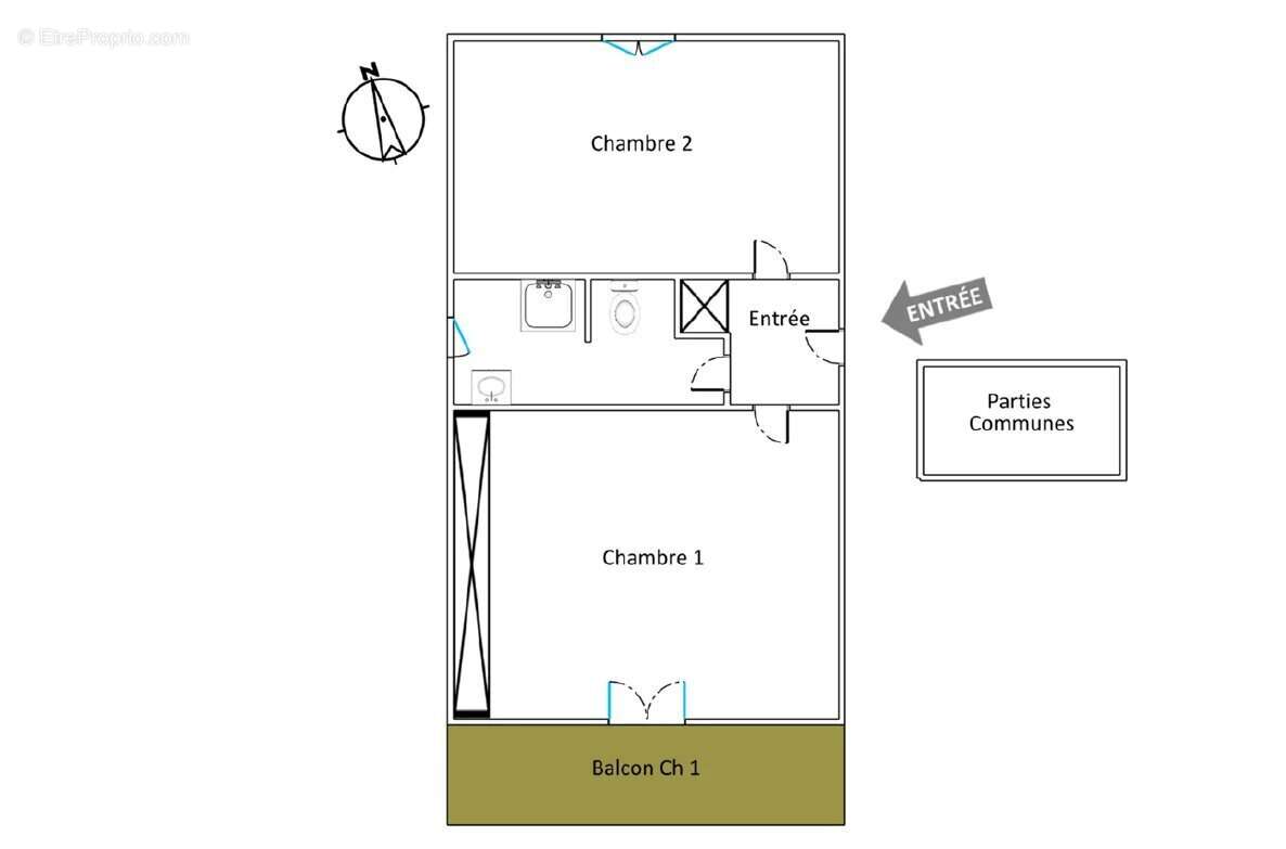 Appartement à MONACIA-D'AULLENE