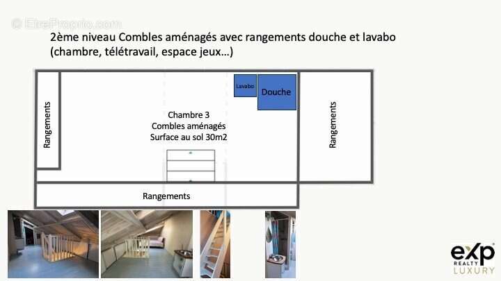 5-Niveau2 1 chambre - Maison à RUEIL-MALMAISON
