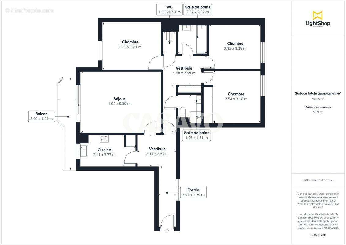 Appartement à PARIS-20E