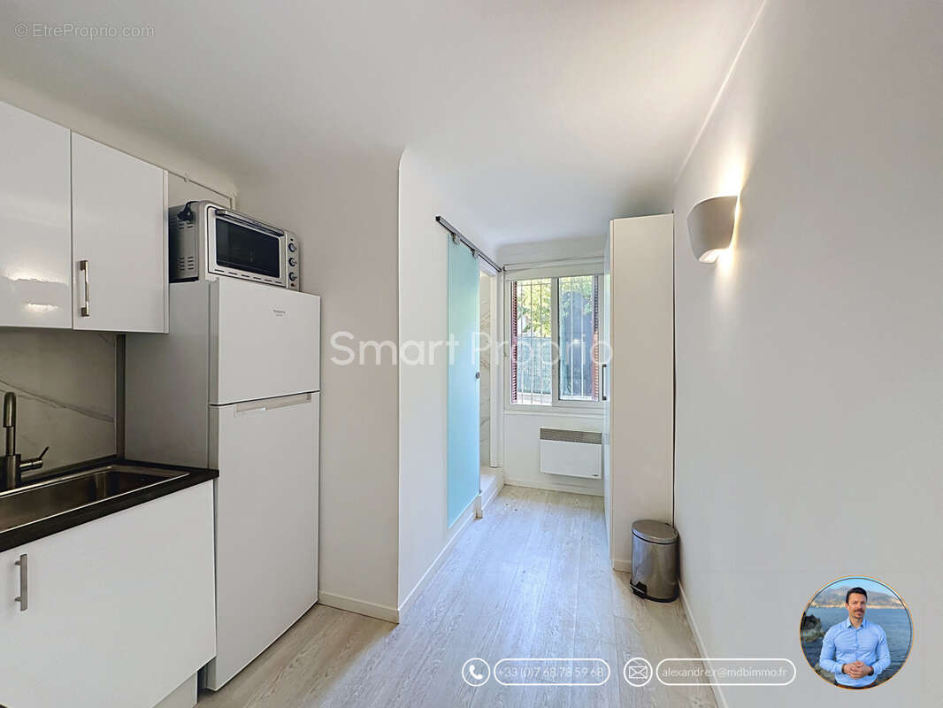 Menton riviera - studio traversant de 23,53m2 meublé et équipé sans charges ! - photo 7