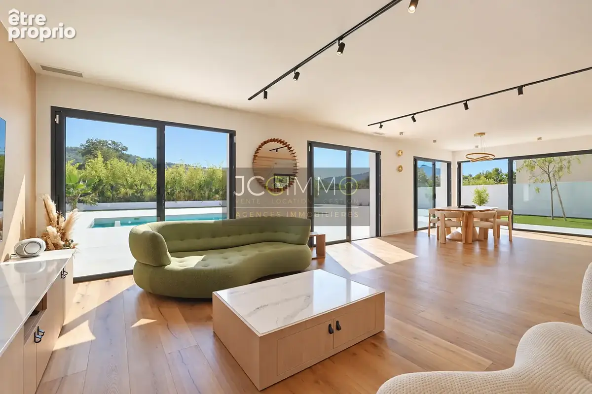 Villa contemporaine neuve   150 m2   terrain 1 200 m2   piscine   vendue entièrement meublée - photo 8