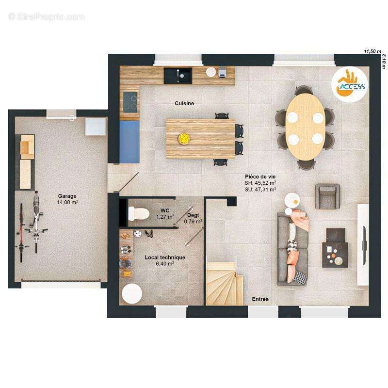 Maison 5 pièces 87 m2 - photo 7