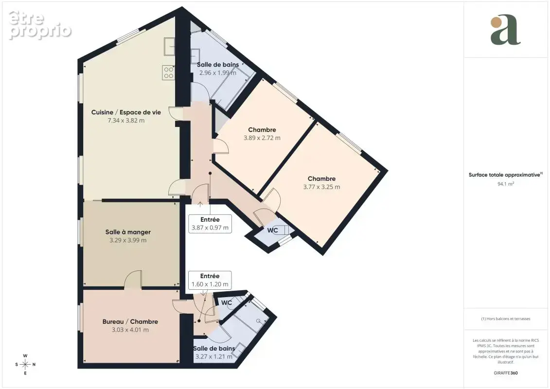 T5 calme et lumineux - 3 chambres – 92m² - Mairie du 12ème - photo 13