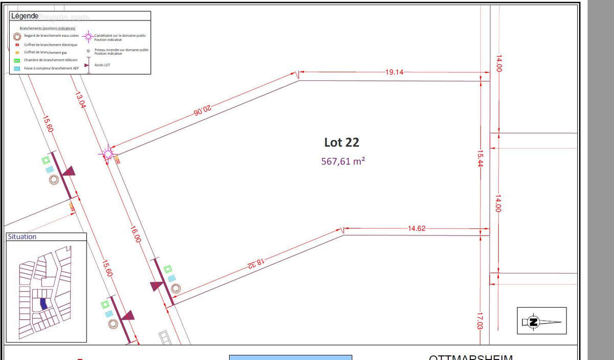 Terrain à OTTMARSHEIM