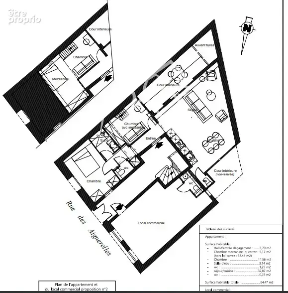 Appartement t3 en rez-de-chaussée + local commercial – 94 m² – 320 000 € - photo 7