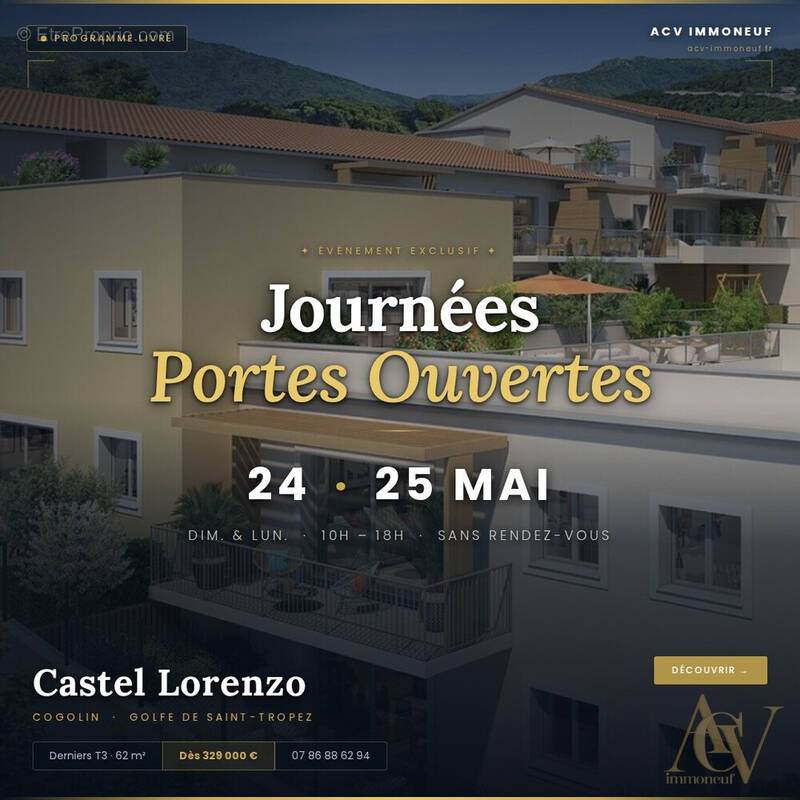 OFFRES EXCLUSIVES sur ce T3 en rez-de-jardin surélevé avec extérieur à Cogolin 1 - Appartement à COGOLIN