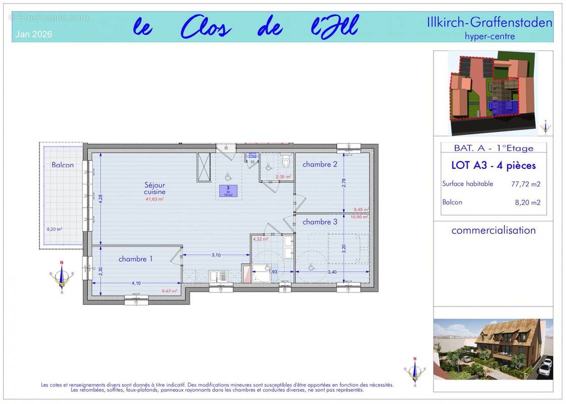 Appartement à ILLKIRCH-GRAFFENSTADEN