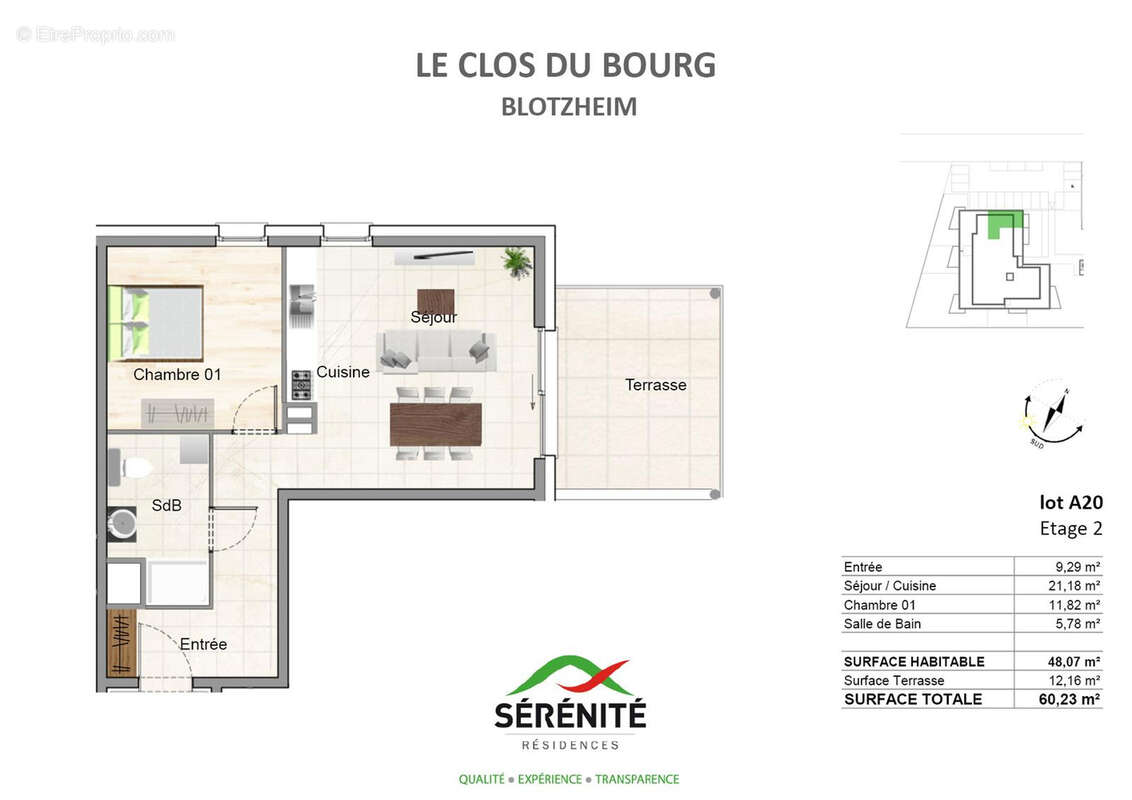 Appartement à BLOTZHEIM