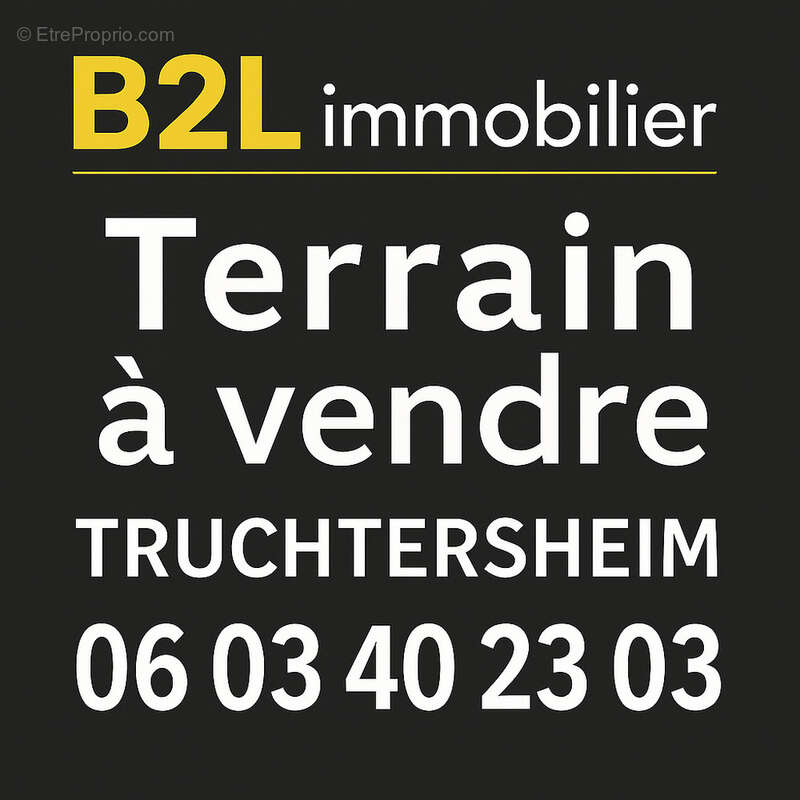 Terrain à TRUCHTERSHEIM