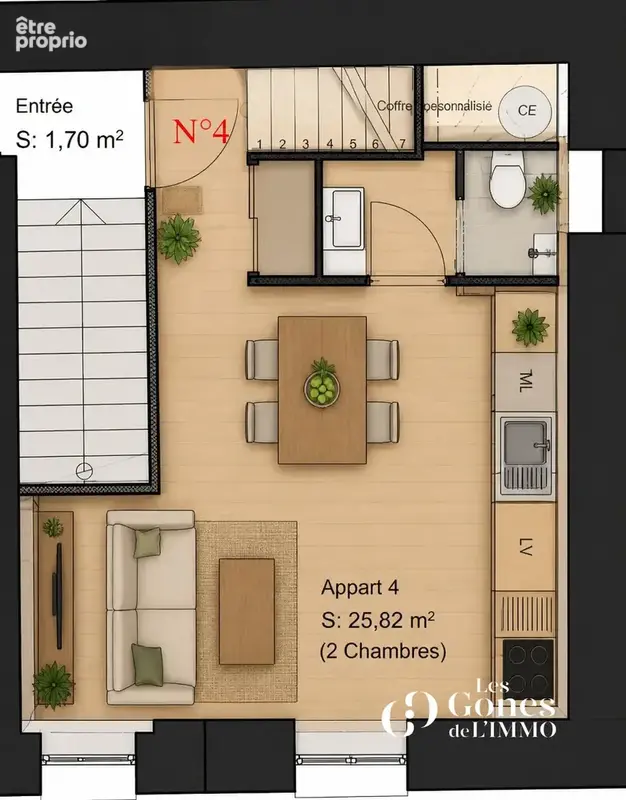 Duplex  plateau type T3 dans une belle bâtisse entièrement rénovée - photo 2