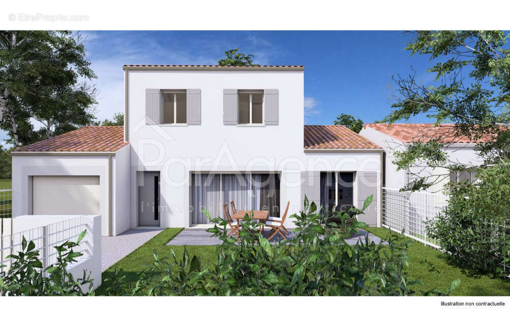 Maison neuve   Séjour traversant et terrasse - photo 7