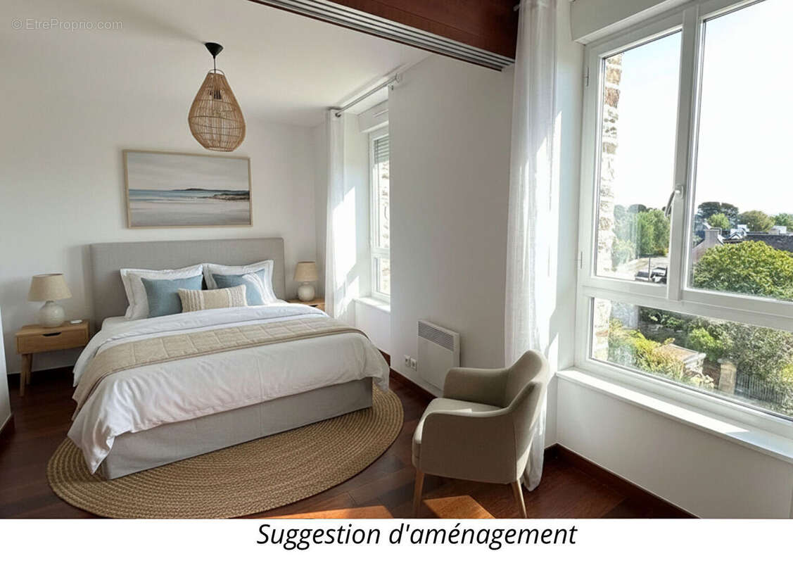 BEG MEIL Appartement T3 aperçu mer- Bourg et plage à pieds - photo 5