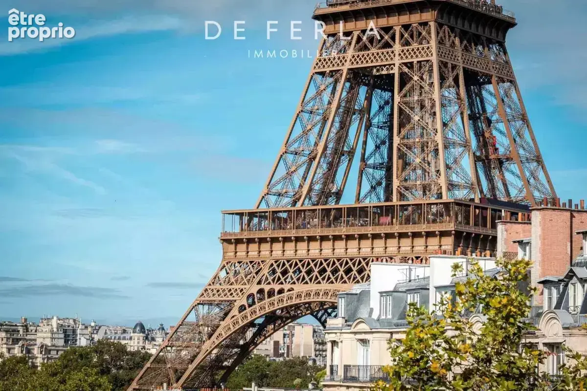 Dernier étage – vue tour eiffel – très lumineux – champ de mars - photo 13