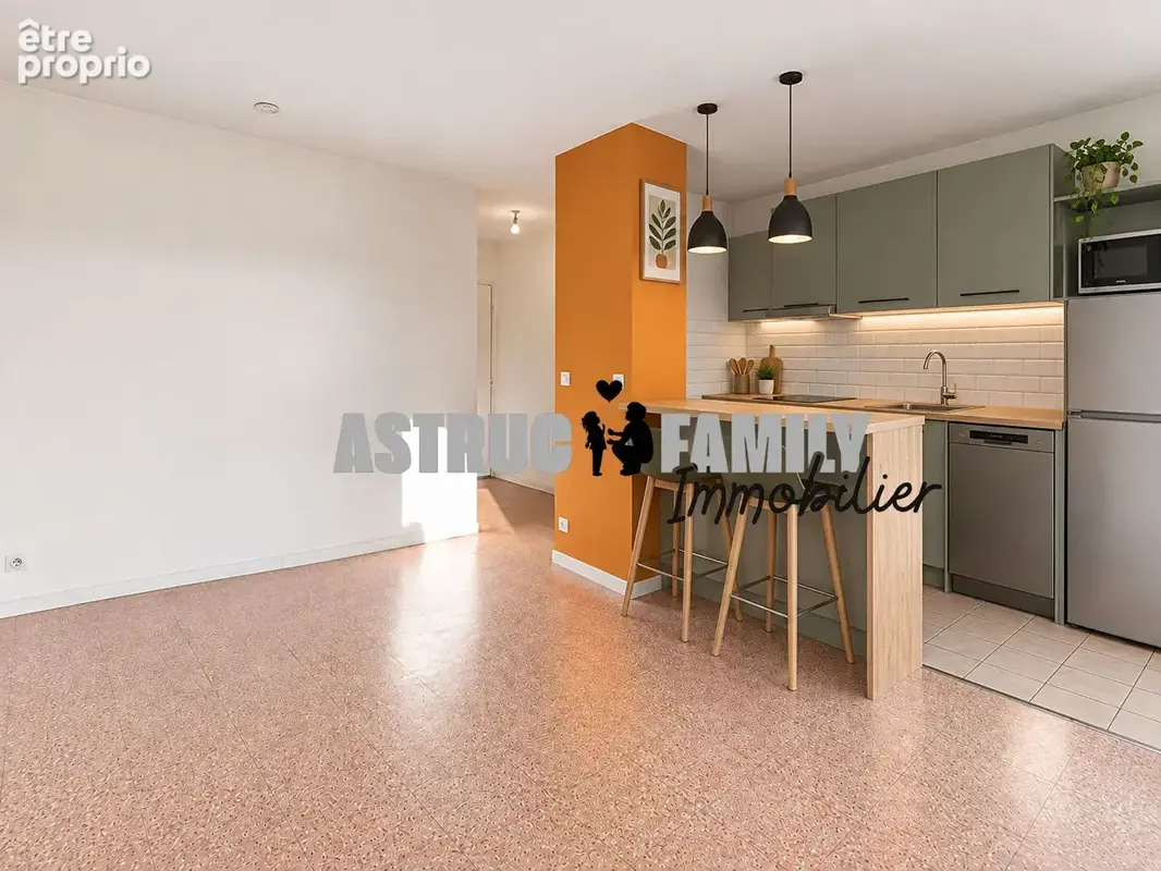 Montpellier - t2 - garage ferme - terrasses - parking -  39.59 m2 - photo 5