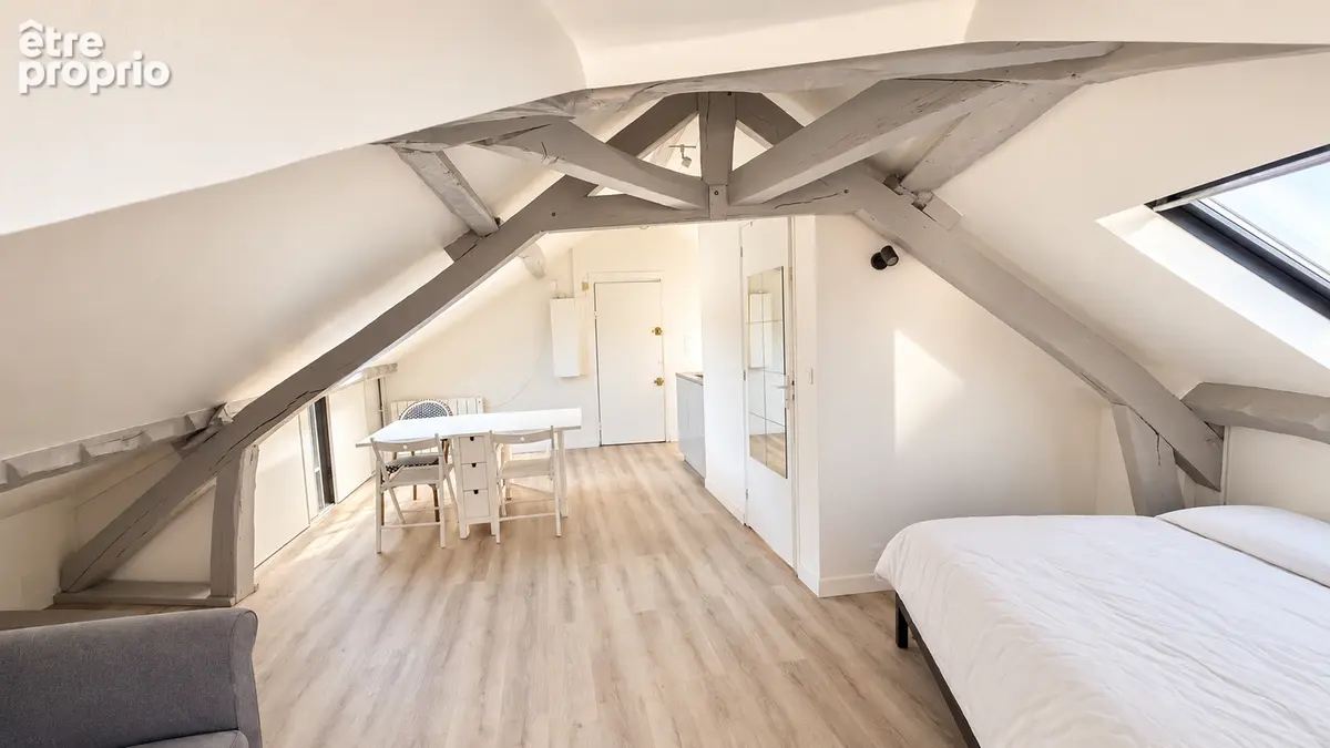 Studio atypique de 49,88 m² au sol, avec potentiel de 2 pièces - photo 2