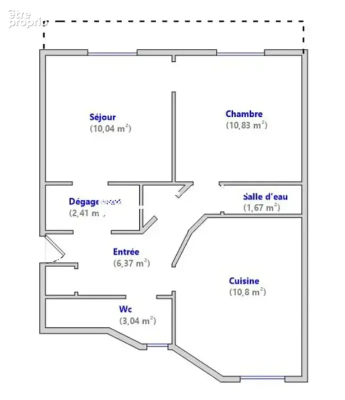Appartement Paris 2 pièce(s) 45.3 m2 - photo 13