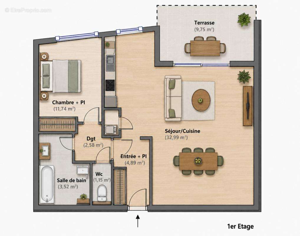 Appartement à MARSEILLE-8E