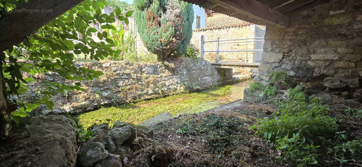 Maison de bourg à rénover avec dépendances, jardin et ruisseau - photo 8